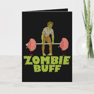 Carte Poids de bouffée zombie amusant
