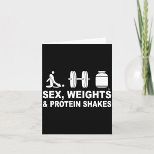 Carte Poids de s3xe et shakes de protéines Citation drôl
