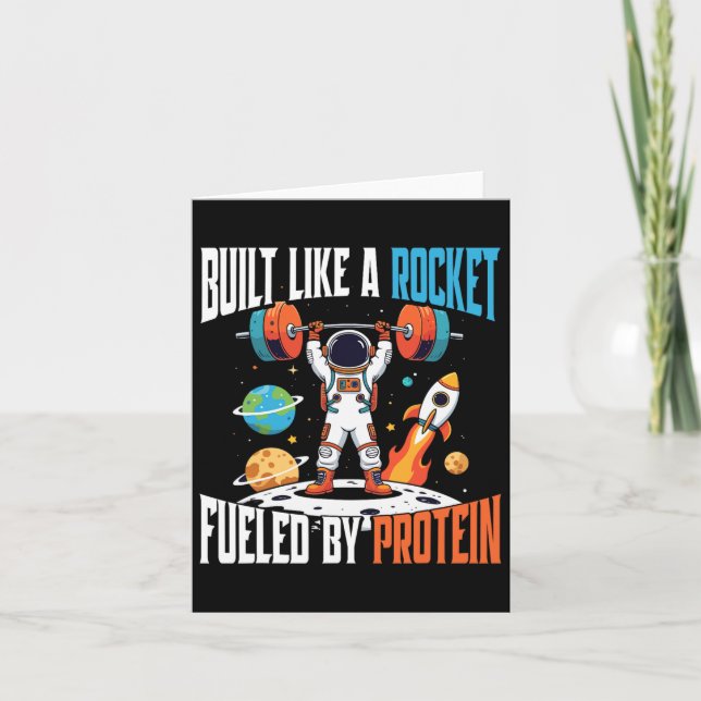 Carte Poids Et Bodybuilding Cos Espace Astronaut (Devant)