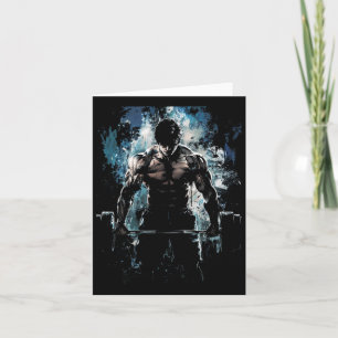 Carte Poids Muscle Fitness Fitness Fitness Force d'entra