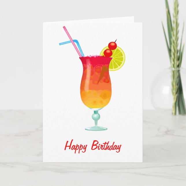 Carte Poinçon tropical glacial de rhum (Devant)