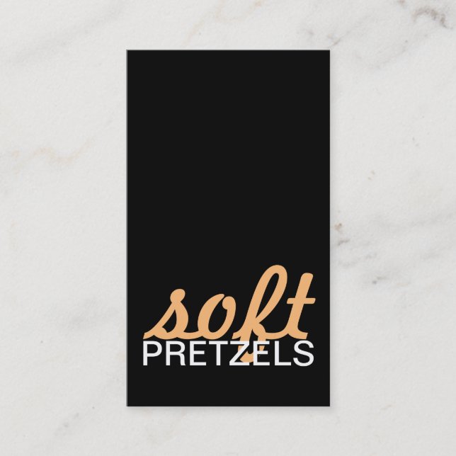 carte poinçonnée bretzels soft (Devant)