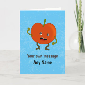 Carte Poing de trempage de tomate de comic Rotten - Text