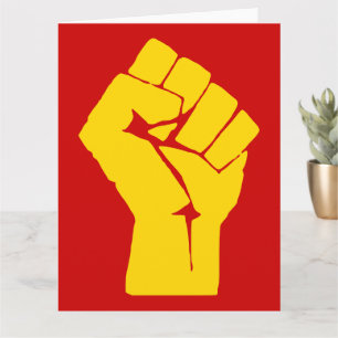 Carte Poing, Rebel, Riot, Résistance, Style Communiste