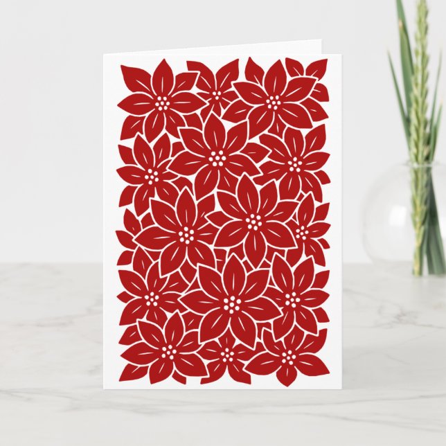Carte Poinsettia (Devant)