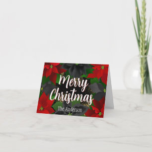 Carte Poinsettias
