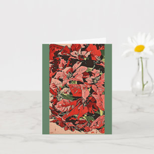 Carte Poinsettias