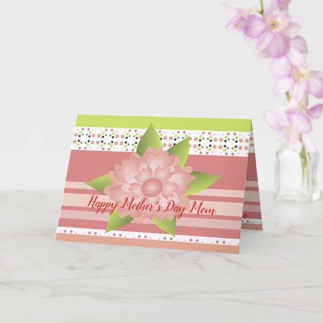 Carte Point Polka mignon (Orchidée)