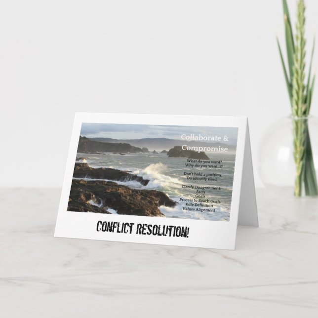 Carte Points clés de résolution de conflit (Devant)