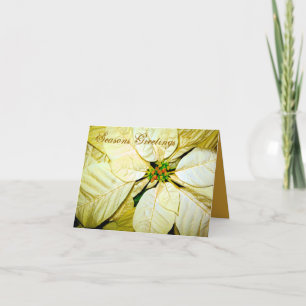 Carte Pointsettia_ Joyeuses Fêtes