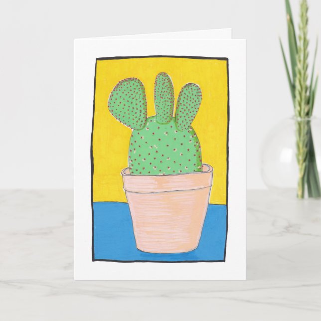 Carte Poire de prickly avec trois lobes, dessin, art (Devant)