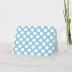 Carte Pois Bleus, Motif Pointe Polka, Points, Pointe