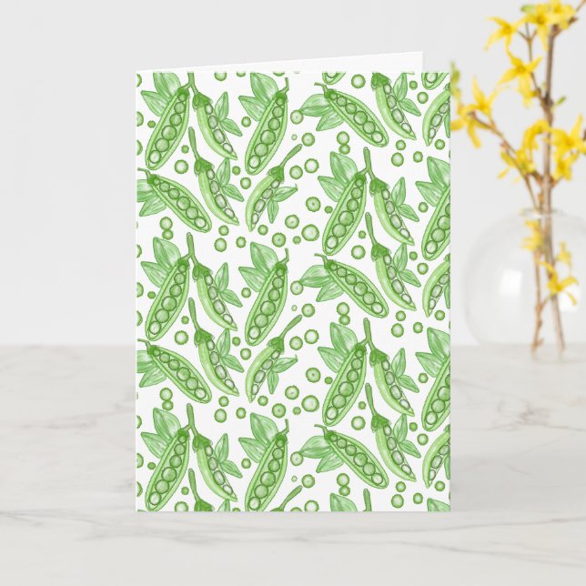 Carte Pois de légumes (Fleur jaune)