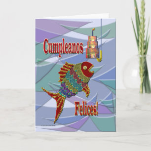 Carte Poisson Anniversaire Espagnol/Mexicain/Latino