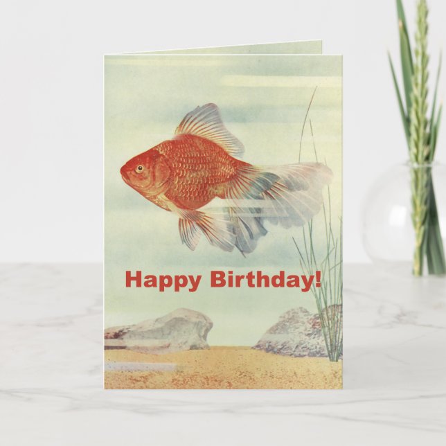 Carte Poisson d'anniversaire (Devant)