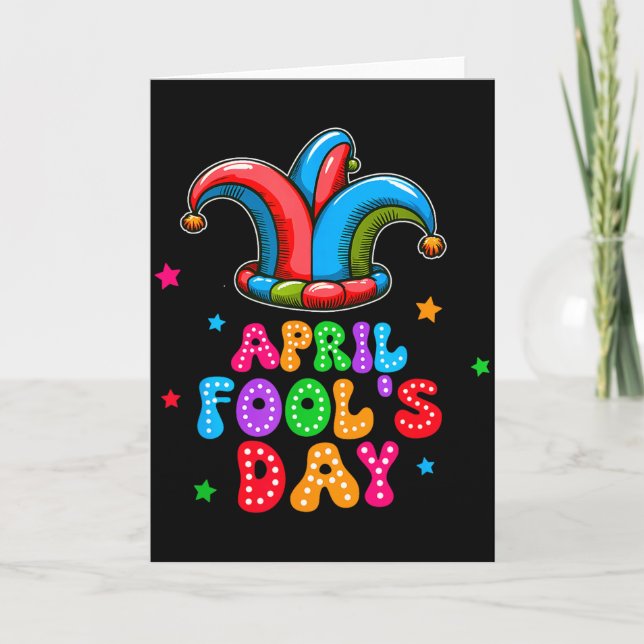Carte Poisson d'avril 1er avril Farce Blague Cadeau drôl (Devant)
