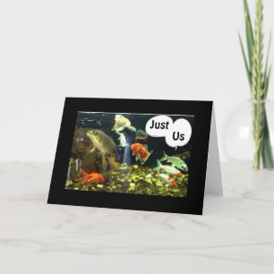 CARTE POISSON DE FÊTE DIT BONJOUR ANNIVERSAIRE DU RÉSERV