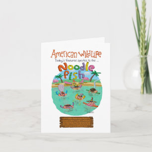 Carte Poisson De Nouilles Joyeux Anniversaire !