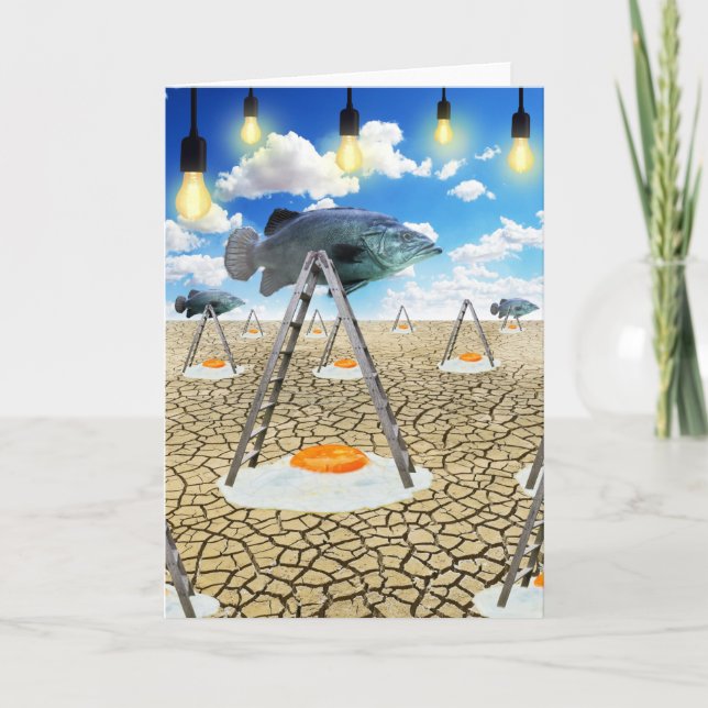 Carte Poisson et oeufs frits (Devant)