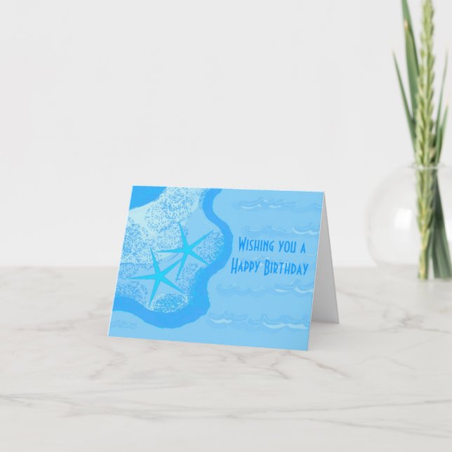 Carte Poisson étoilée dans le sable (Devant)