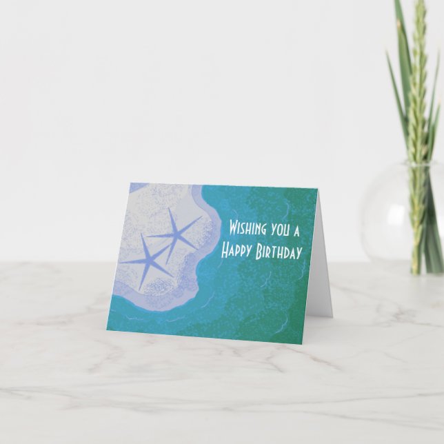 Carte Poisson étoilée dans le sable (Devant)