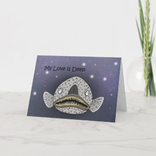 Carte Poisson Stargazer Mon Amour Est Profond Funny Anni