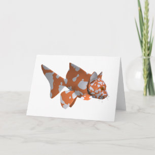 Carte Poisson tacheté Orange-Blanc