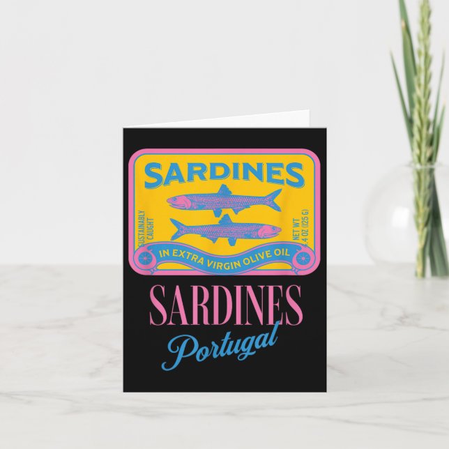 Carte Poisson Tinned Sardines Tinned Poisson Tin Poisson (Devant)