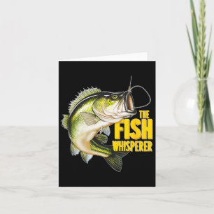 Carte Poisson Whisperer Pêche nouveauté Pêcheur Cadeau