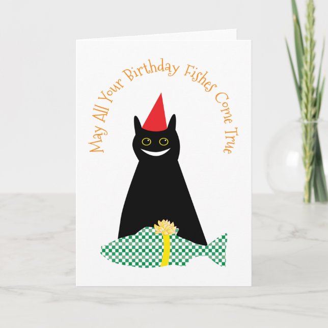 Carte Poissons d'anniversaire (Devant)