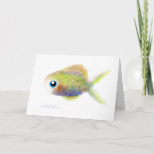 Carte Poissons d'imaginaire : Le garçon aux yeux bleus
