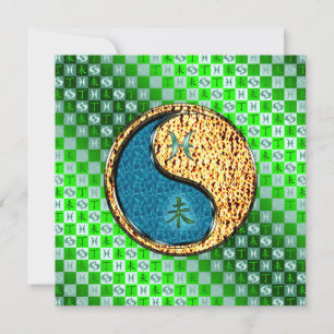 Carte Poissons et chèvre