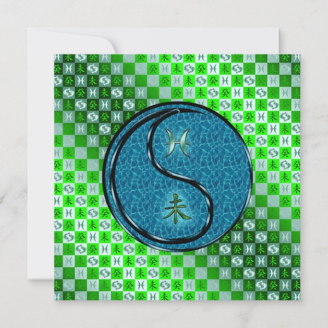 Carte Poissons et Chèvre d'eau (Devant)