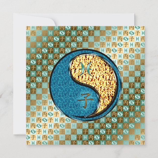 Carte Poissons et rat d'incendie (Devant)