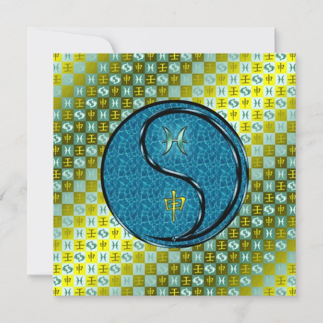 Carte Poissons et singe de l'eau (Devant)