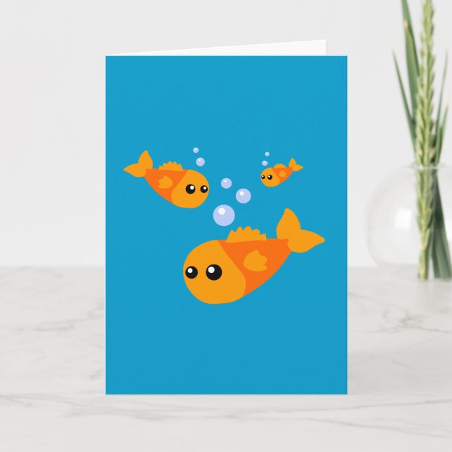 Carte Poissons mignons (Devant)