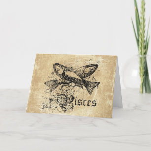 Carte Poissons Zodiac vintages