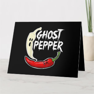 Carte Poivre Fantôme Drôle épicé Halloween Fantôme Peppe
