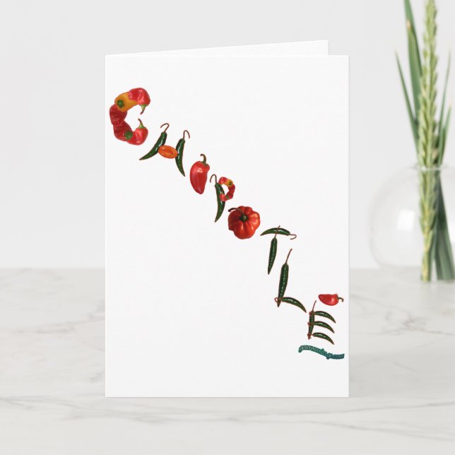 Carte Poivrons de piment de Chipotle (Devant)