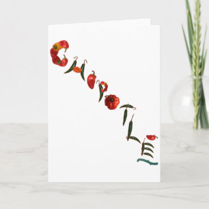 Carte Poivrons de piment de Chipotle