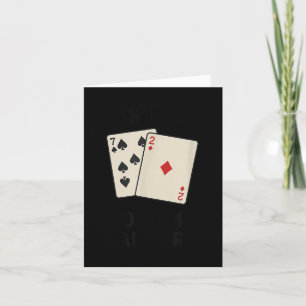 Carte Poker drôle mignon, je ne plie même pas mon linge