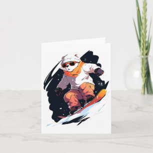 Carte Polar Bear Snowboard Snowboard Snowboard Wint