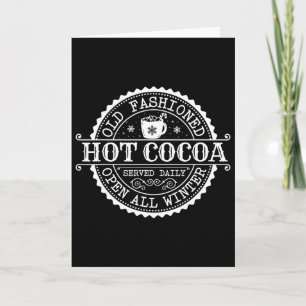 Carte Pôle Nord Rétro Ancien Chocolat Chaud Café