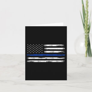 Carte Police Officier Us États-Unis Drapeau Américain Mi