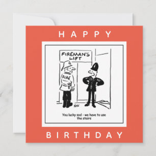 Carte Policier et pompier - Dessin de pompier