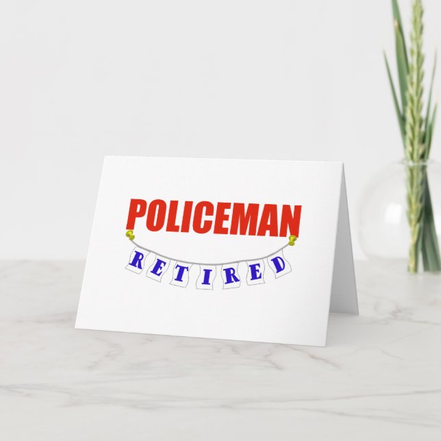 CARTE POLICIER RETRAITÉ (Devant)