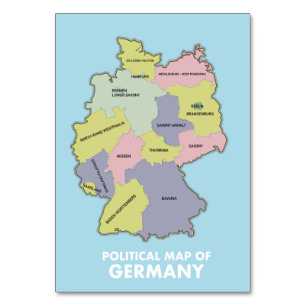 Carte politique de l'Allemagne Giant Coffee Mug