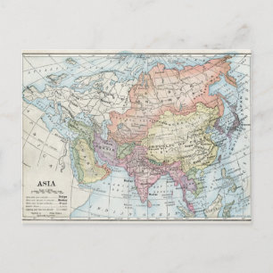 Carte politique de l'Asie (1916)