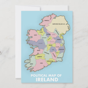Carte Politique De L'Irlande.
