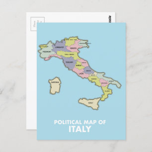 Carte politique de l'Italie